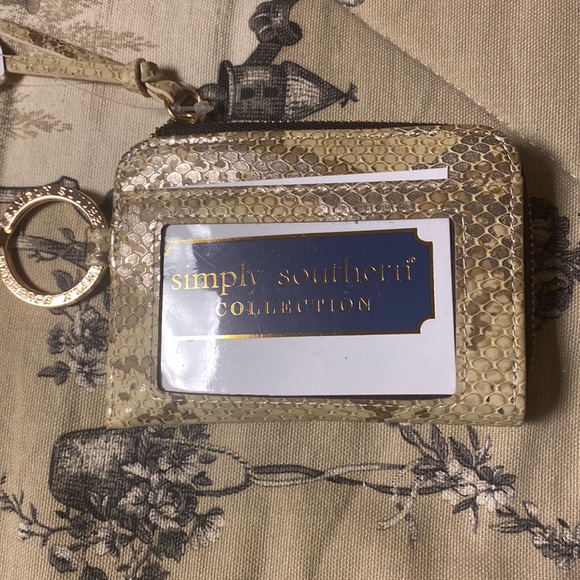 Simply Southern bundle with key wristlet and metallic cardholder. - Picture 3 of 4